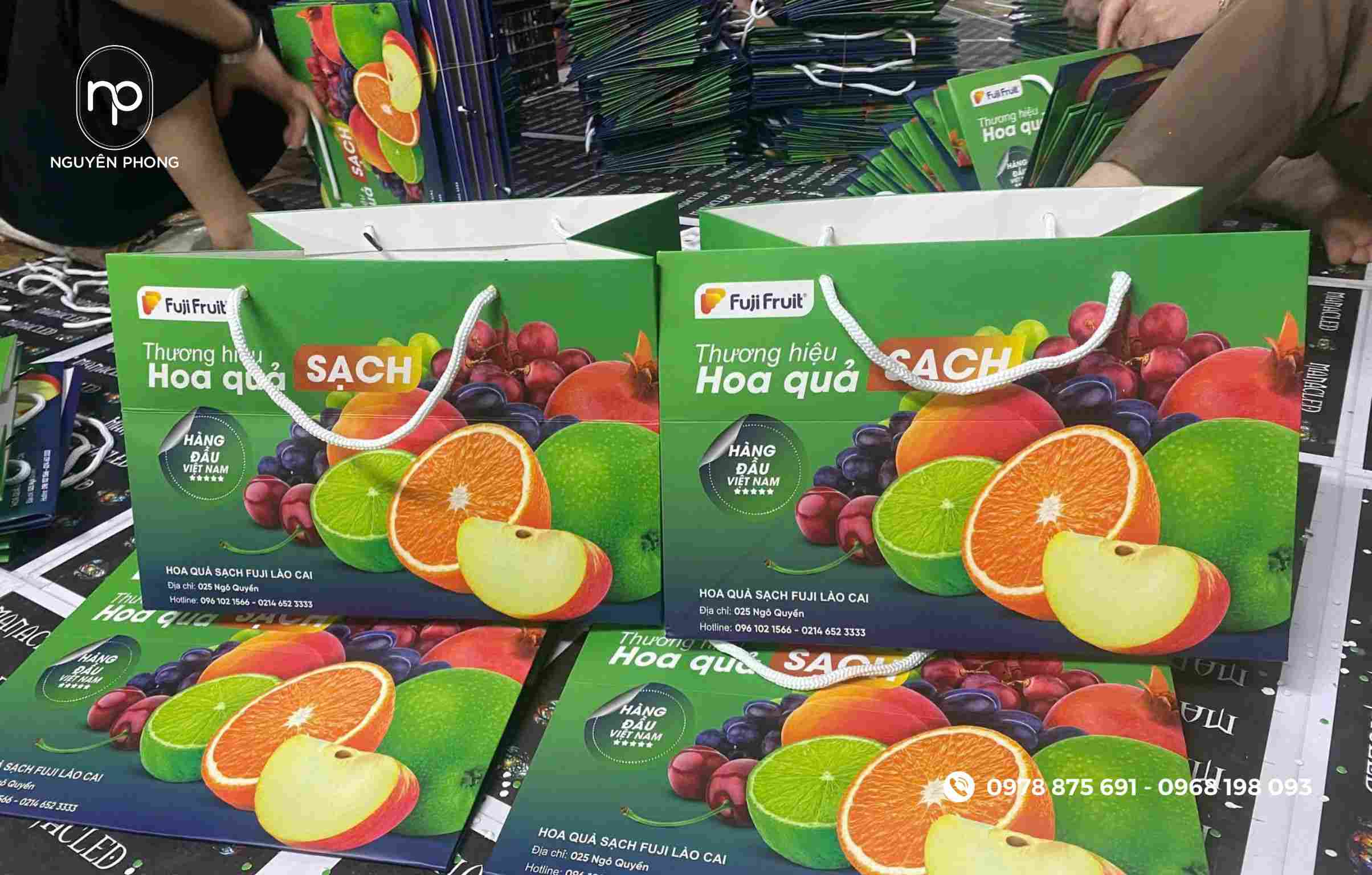 Mẫu túi đựng trái cây của thương hiệu Fuji fruit